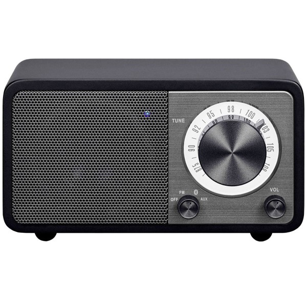 Sangean wr-7 negro mate radio analógica sobremesa fm bluetooth batería li-ion recargable